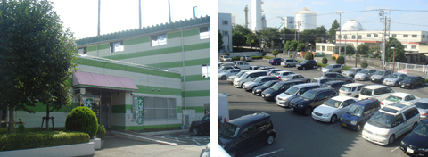 神奈川県相模原市のゴルフ練習場・ボールパークの外観/駐車場